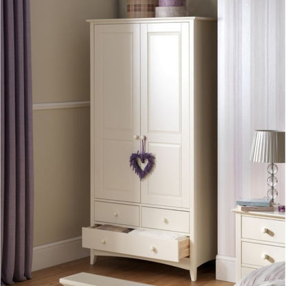 Shop CAMEO Antique White Combination Wardrobe w/ 2 Doors 3 Drawers. Discover a stylish double wardrobe in stone white finish.