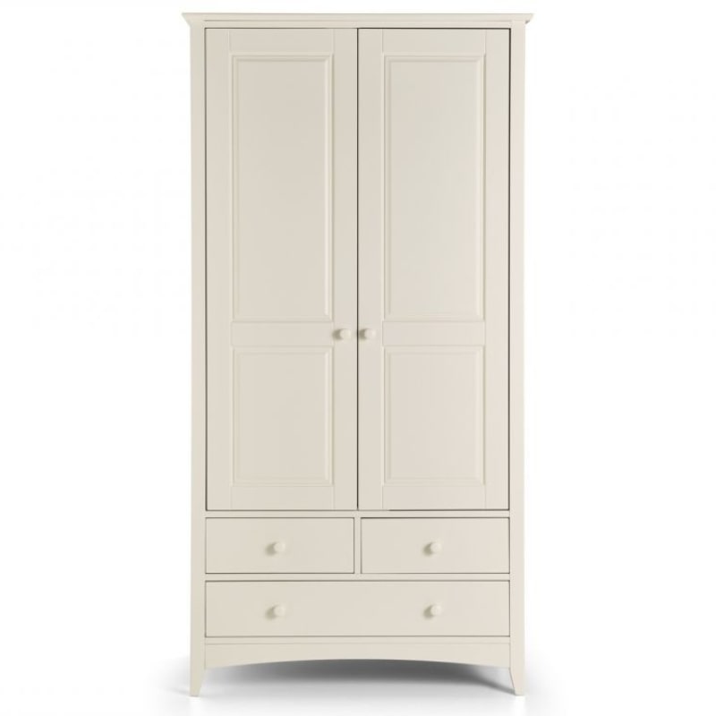 Shop CAMEO Antique White Combination Wardrobe w/ 2 Doors 3 Drawers. Discover a stylish double wardrobe in stone white finish.