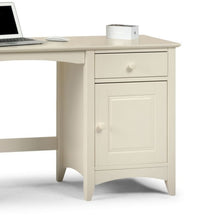 Discover the JULIAN BOWEN CAMEO Home Office Desk in Stone White, featuring practical storage and a durable pine frame. Perfect for any antique white bedroom. Order now!