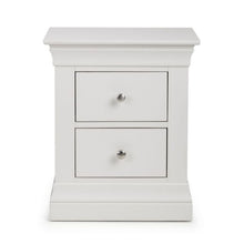 Shop the CLERMONT Surf White Bedside Cabinet w/ 2 Drawers. Discover elegant French styled bedside cabients in white lacquer finish with 2 drawers.