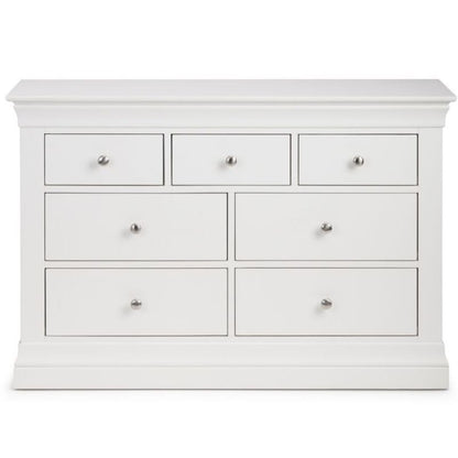 Shop the CLERMONT Surf White Bedroom Dresser 4+3 Drawers. Discover elegant white bedroom furniture and white chests of drawers. Ideal for bedroom storage.