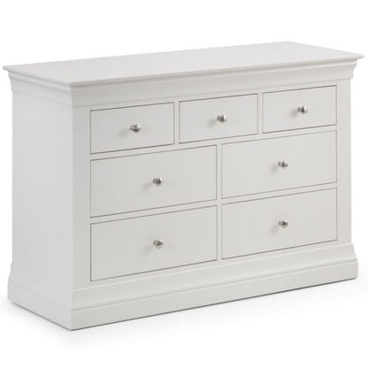 Shop the CLERMONT Surf White Bedroom Dresser 4+3 Drawers. Discover elegant white bedroom furniture and white chests of drawers. Ideal for bedroom storage.