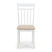 Discover our set of 2 Dining Chairs in white lacquered finish, offering comfort with a high back and padded seat. Ideal for any décor. Order now!