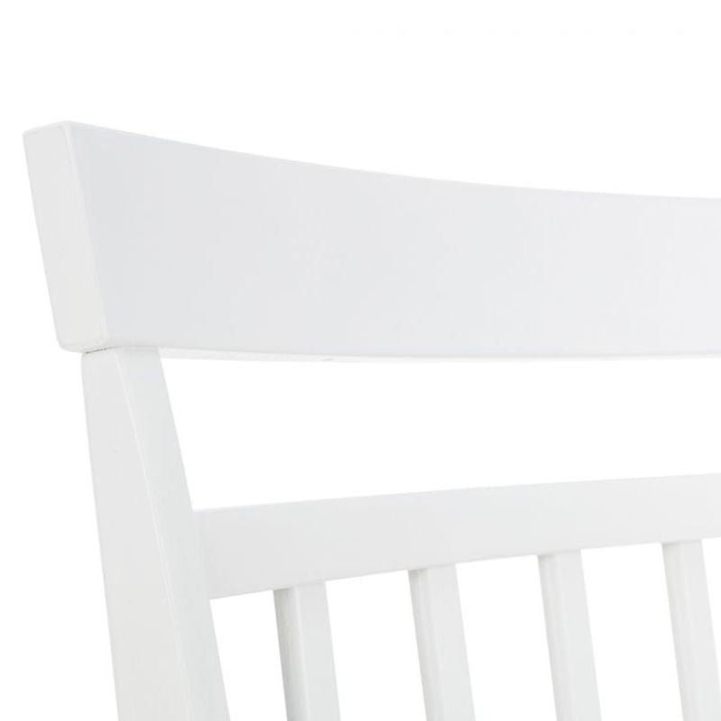 Discover our set of 2 Dining Chairs in white lacquered finish, offering comfort with a high back and padded seat. Ideal for any décor. Order now!