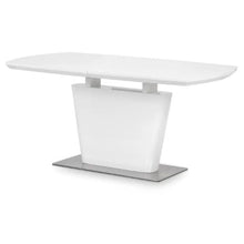 JULIAN BOWEN COMO High Gloss White Extending Dining Table 160cm - 200cm COM101 - White Tree Furniture