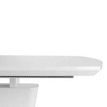 JULIAN BOWEN COMO High Gloss White Extending Dining Table 160cm - 200cm COM101 - White Tree Furniture