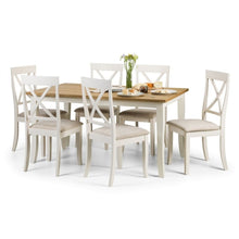 JULIAN BOWEN DAVENPORT Dining Table in Oak Veneer Top DAV001 - White Tree Furniture