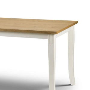 JULIAN BOWEN DAVENPORT Dining Table in Oak Veneer Top DAV001 - White Tree Furniture