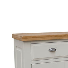 DeLuxe Solid Pine Large Sideboard with Lacquered Oak Top - White Tree Furniture