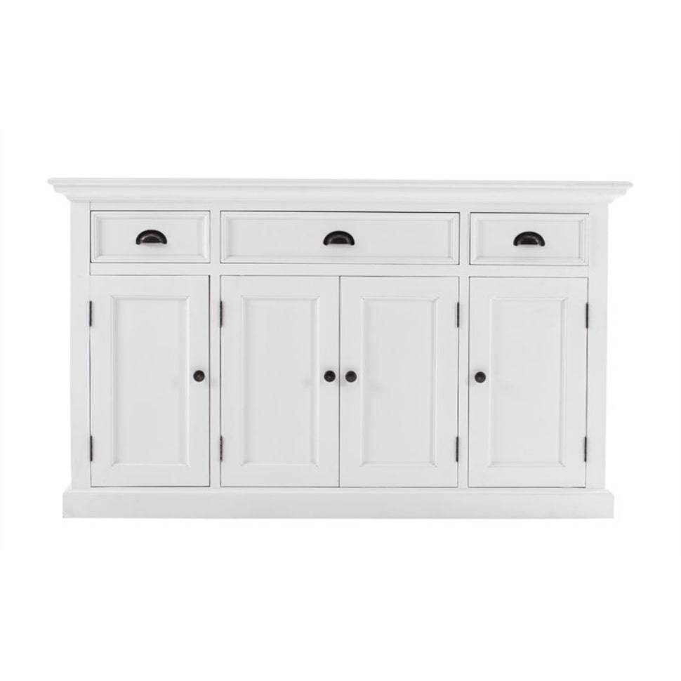 Halifax White Farmhouse Sideboard with 4 Doors B192 - White Tree Furniture