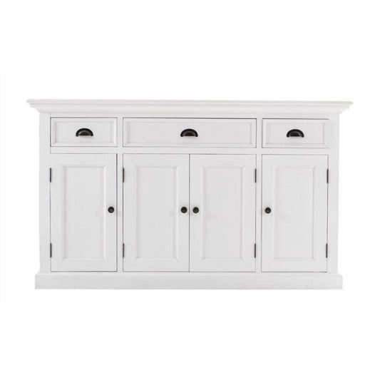 Halifax White Farmhouse Sideboard with 4 Doors B192 - White Tree Furniture