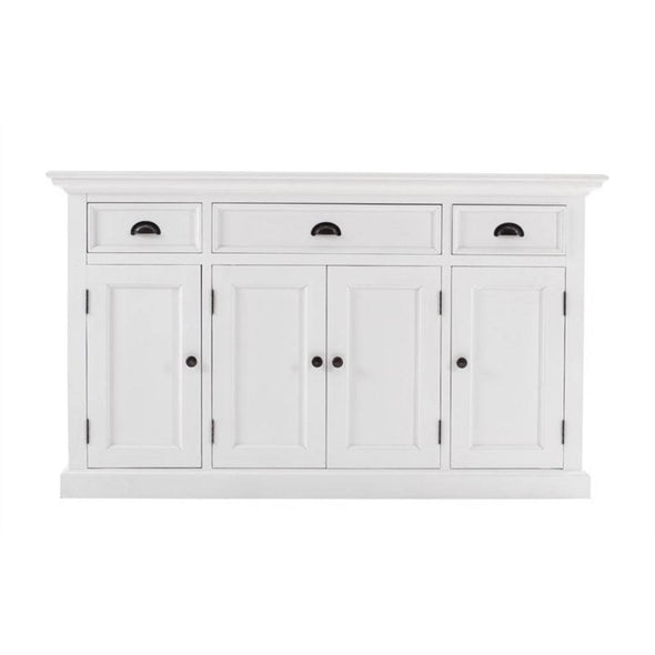 Halifax White Farmhouse Sideboard with 4 Doors B192 - White Tree Furniture