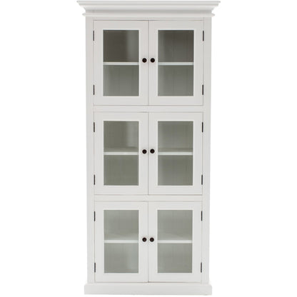 NOVASOLO HALIFAX Tall White Kitchen Pantry Cabinet CA610 - White Tree Furniture