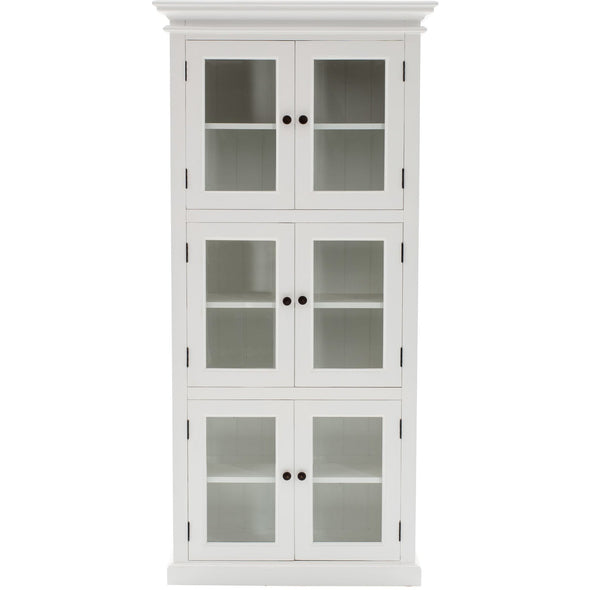 NOVASOLO HALIFAX Tall White Kitchen Pantry Cabinet CA610 - White Tree Furniture