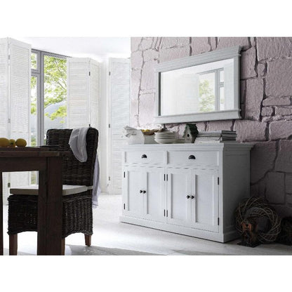 NOVASOLO Halifax White Painted Sideboard Cabinet B127 - White Tree Furniture