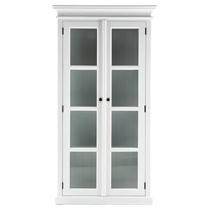 Halifax White Painted Glazed Display Cabinet CA595 - White Tree Furniture