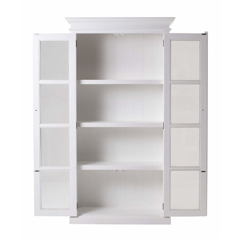 Halifax White Painted Glazed Display Cabinet CA595 - White Tree Furniture