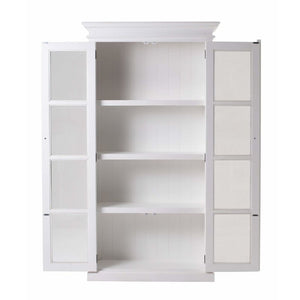 Halifax White Painted Glazed Display Cabinet CA595 - White Tree Furniture