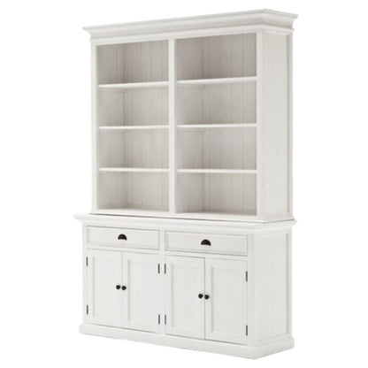 Halifax White Hutch Bookcase Unit BCA599 - White Tree Furniture