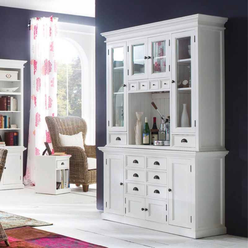 NOVASOLO HALIFAX White Kitchen Dresser BCA597 - White Tree Furniture