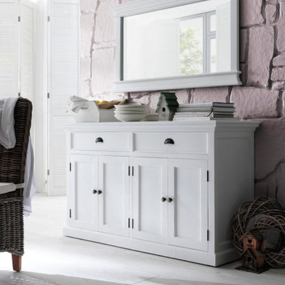 NOVASOLO Halifax White Painted Sideboard Cabinet B127 - White Tree Furniture