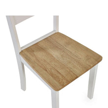 JULIAN BOWEN LINWOOD Set of 2 Dining Chairs in White & Natural Finish LIN002 - White Tree Furniture