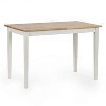 JULIAN BOWEN LINWOOD Small Dining Table in Oak Effect Top LIN001 - White Tree Furniture