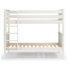 JULIAN BOWEN MAINE Surf White Bunk Bed for Kids with Scandinavian design, featuring a sturdy wooden frame and ladder, ideal for a kids' bedroom.