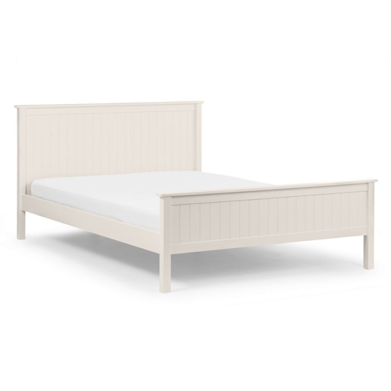 JULIAN BOWEN Maine White Bed Frame in Surf White Lacquer Finish