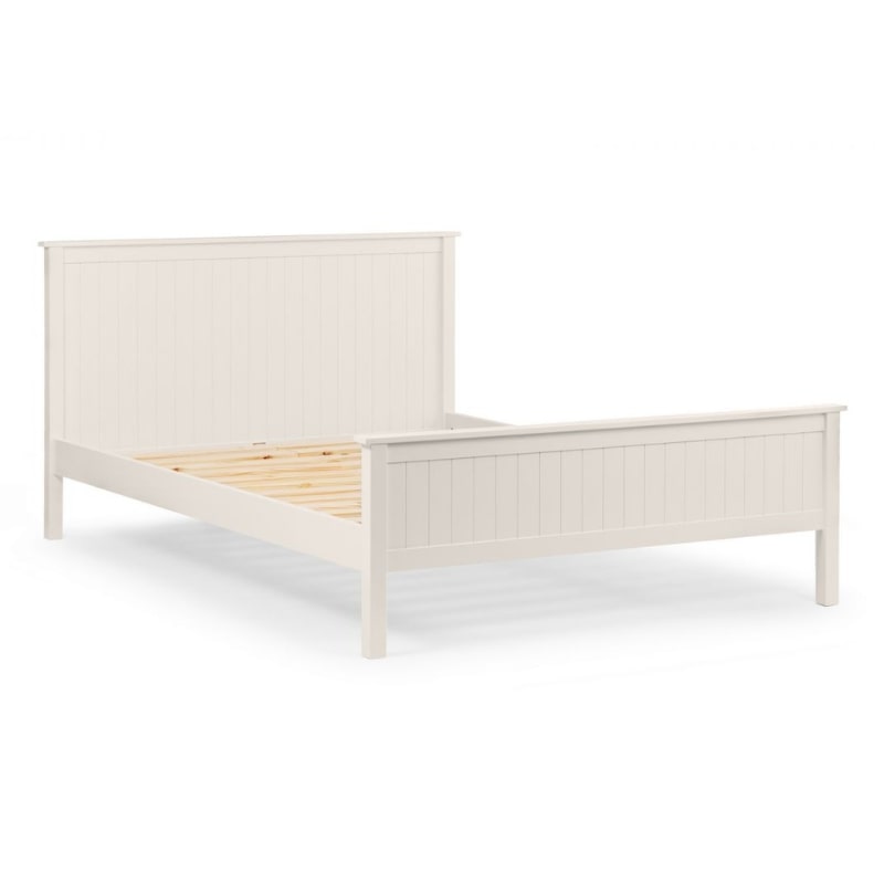 JULIAN BOWEN Maine White Bed Frame in Surf White Lacquer Finish