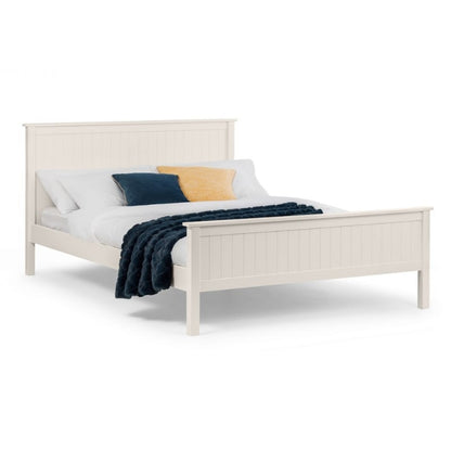 JULIAN BOWEN Maine White Bed Frame in Surf White Lacquer Finish