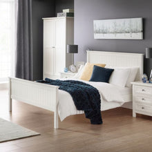 JULIAN BOWEN Maine White Bed Frame in Surf White Lacquer Finish