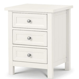 JULIAN BOWEN MAINE 3 Drawer Beside in Surf White MAI101 - White Tree Furniture