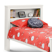 JULIAN BOWEN MAINE Kids Surf White Bookcase Bed Frame 90cm