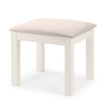 JULIAN BOWEN MAINE Dressing Table Stool in Surf White - White Tree Furniture