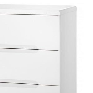 JULIAN BOWEN MANHATTAN High Gloss White 3 Drawer Chest MAN202 - White Tree Furniture