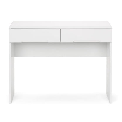 JULIAN BOWEN MANHATTAN High Gloss White Dressing Table MAN209 - White Tree Furniture