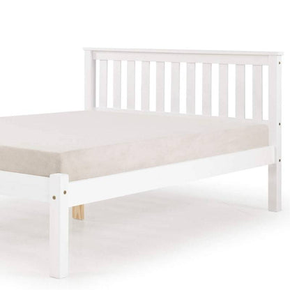 Manila LFE White Painted Pine Double Bed - White Tree Furniture