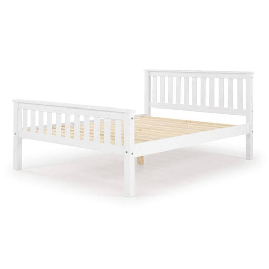 Manila HFE White Painted Pine Double Bed - White Tree Furniture