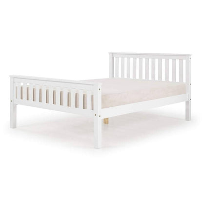 Manila HFE White Painted Pine Double Bed - White Tree Furniture