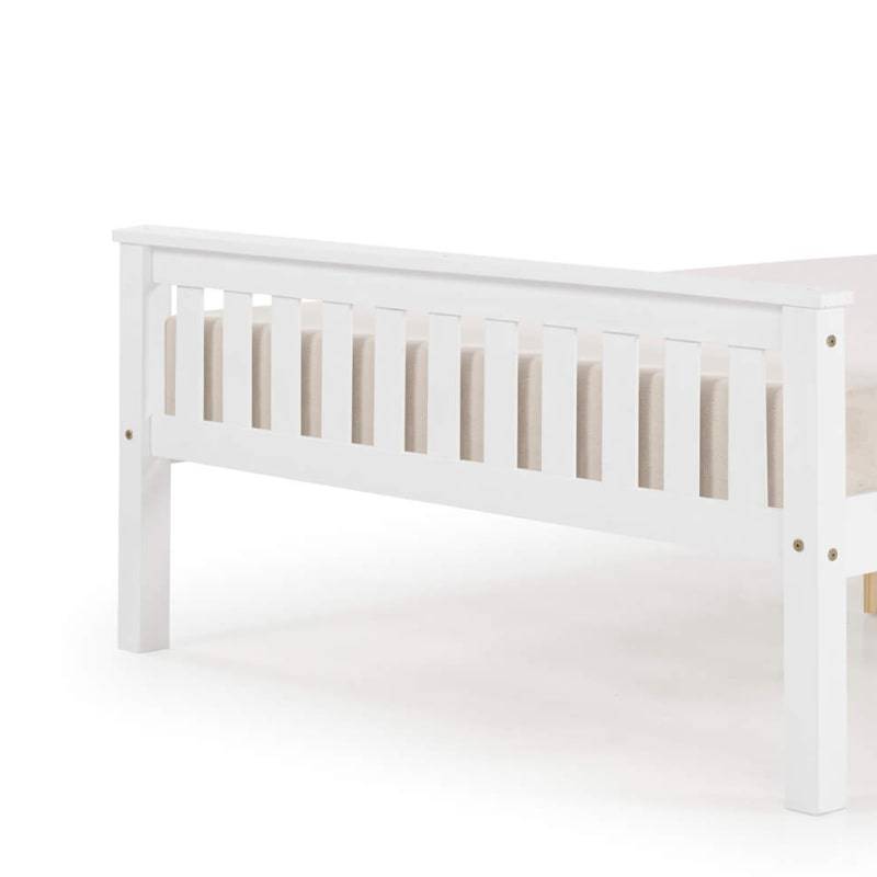 Manila HFE White Painted Pine Double Bed - White Tree Furniture