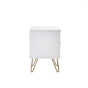 JULIAN BOWEN MURANO 2 Drawer Bedside in Matte White MUR001 - White Tree Furniture