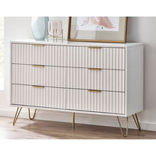 JULIAN BOWEN MURANO 6 Drawer Chest in Matte White MUR005 - White Tree Furniture