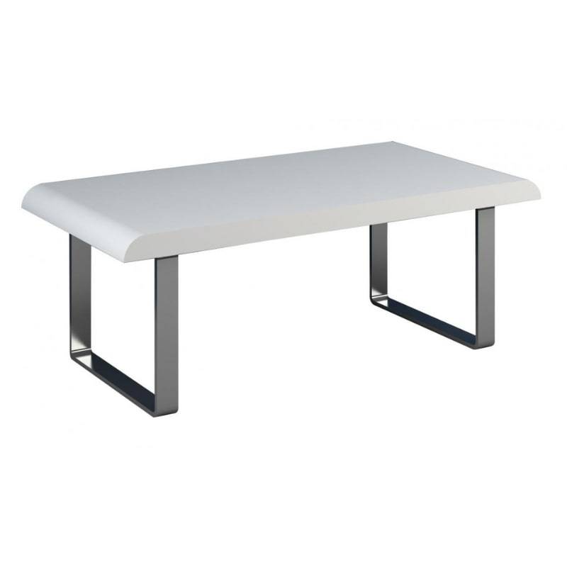 Newline High Gloss Coffee Table in White & Grey - White Tree Furniture