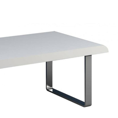 Newline High Gloss Coffee Table in White & Grey - White Tree Furniture