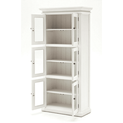 NOVASOLO HALIFAX Tall White Kitchen Pantry Cabinet