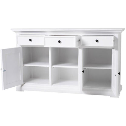 NOVASOLO PROVENCE White Sideboard with 3 Doors - White Tree Furniture