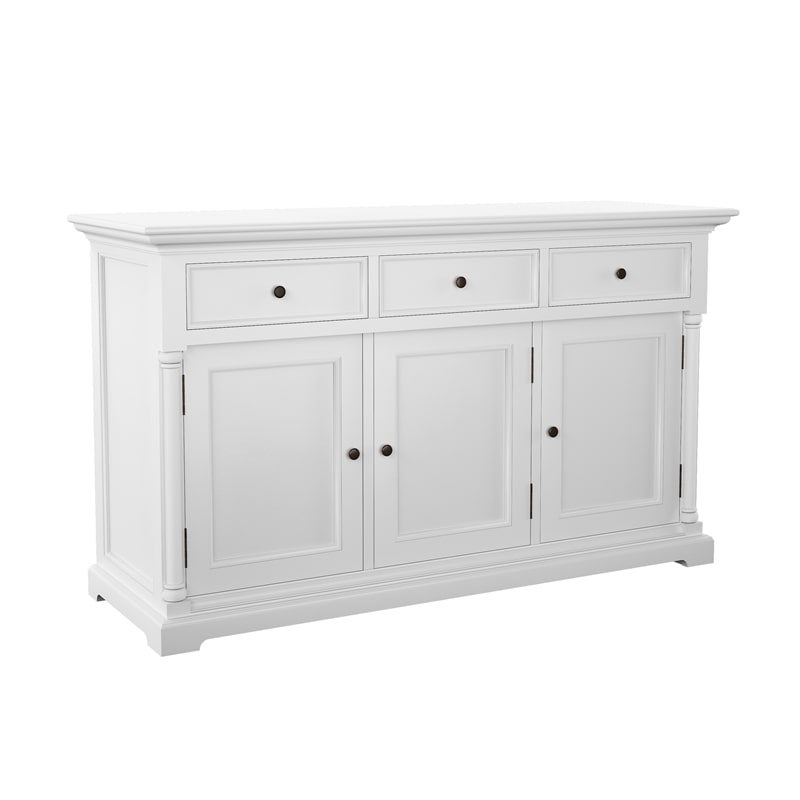 NOVASOLO PROVENCE White Sideboard with 3 Doors - White Tree Furniture