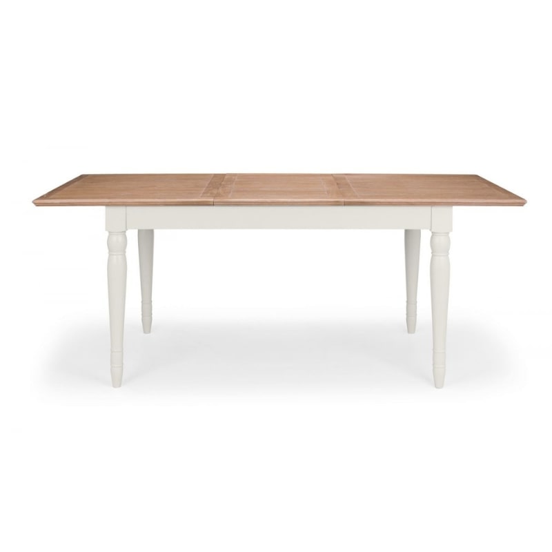 Julian Bowen PROVENCE Extending Dining Table w/ Limed Oak Effect Top PRO101 - White Tree Furniture