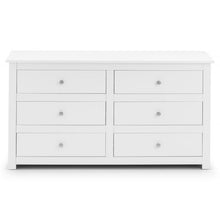 JULIAN BOWEN RADLEY Wide 6 Drawer White Bedroom Dresser